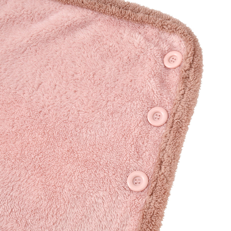 WARM FLEECE 4WAY PONCHO PINK