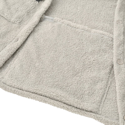 WARM FLEECE BLANKET ROBE GRAY