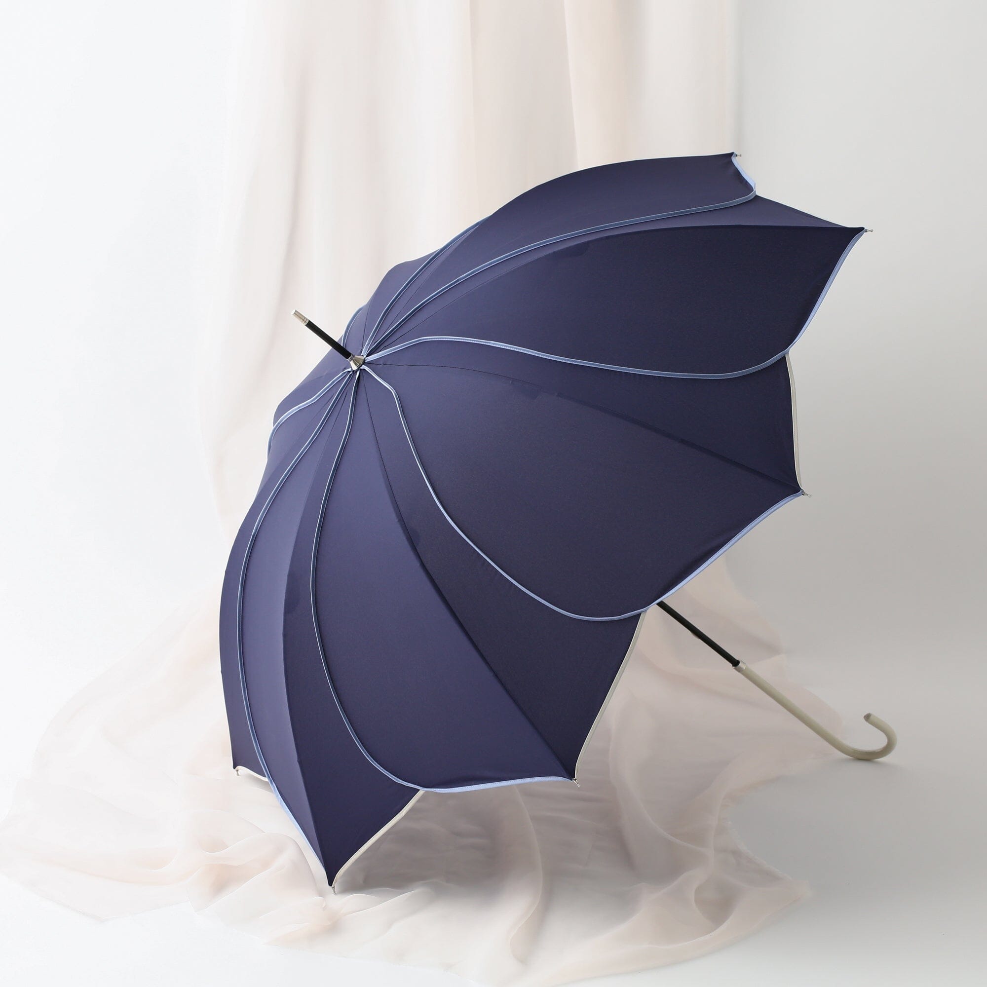 Bicolor Piping Umbrella Navy