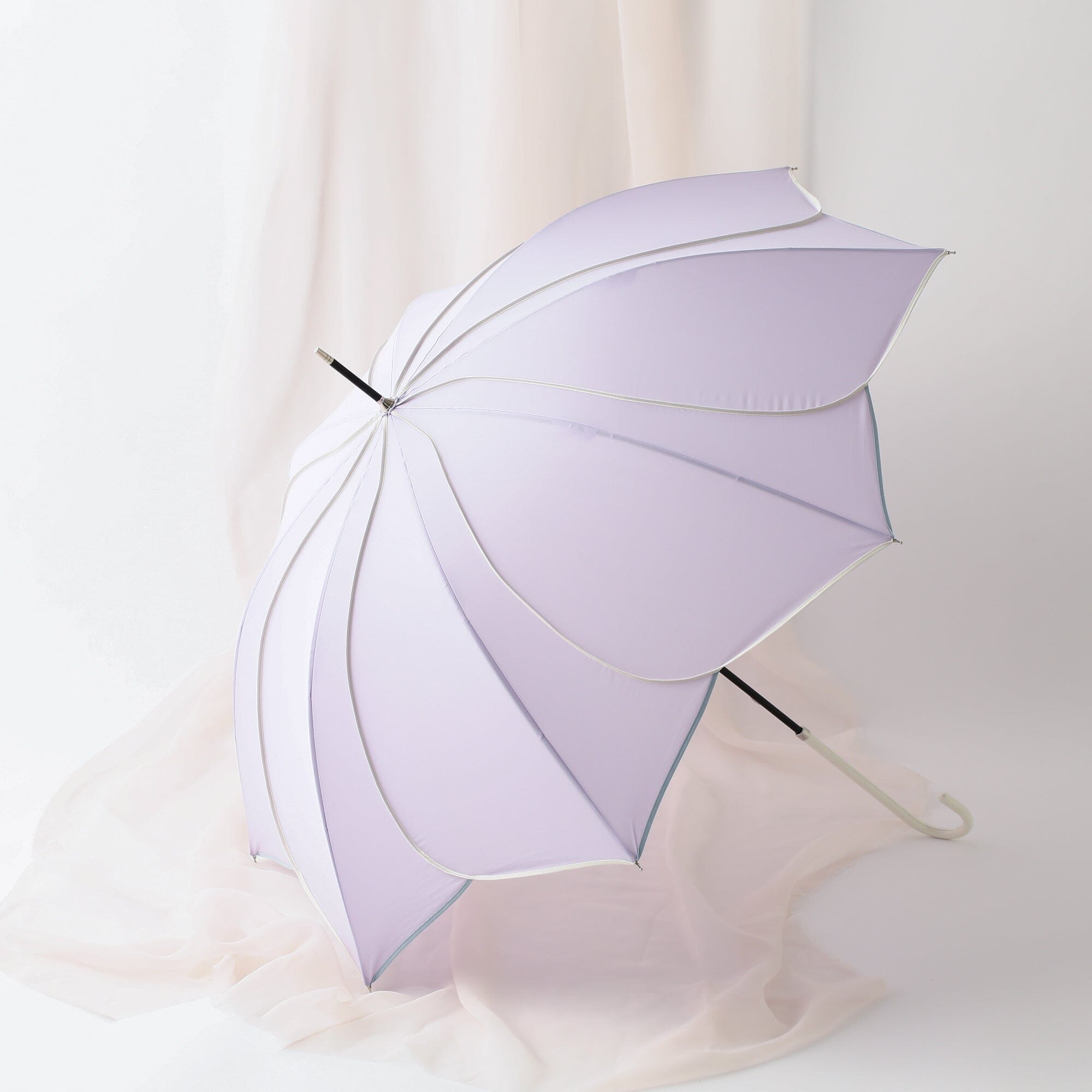 Bicolor Piping Umbrella Purple 58Cm