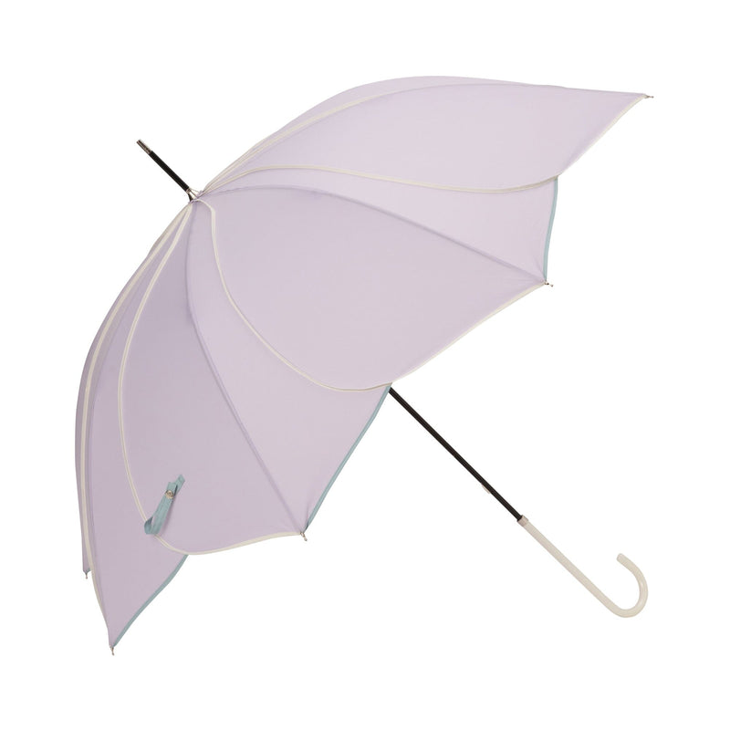 BICOLOR PIPING 雨傘 紫色58CM