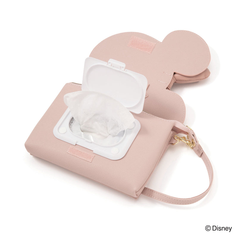 DISNEY WET WIPES & MASK POUCH PINK