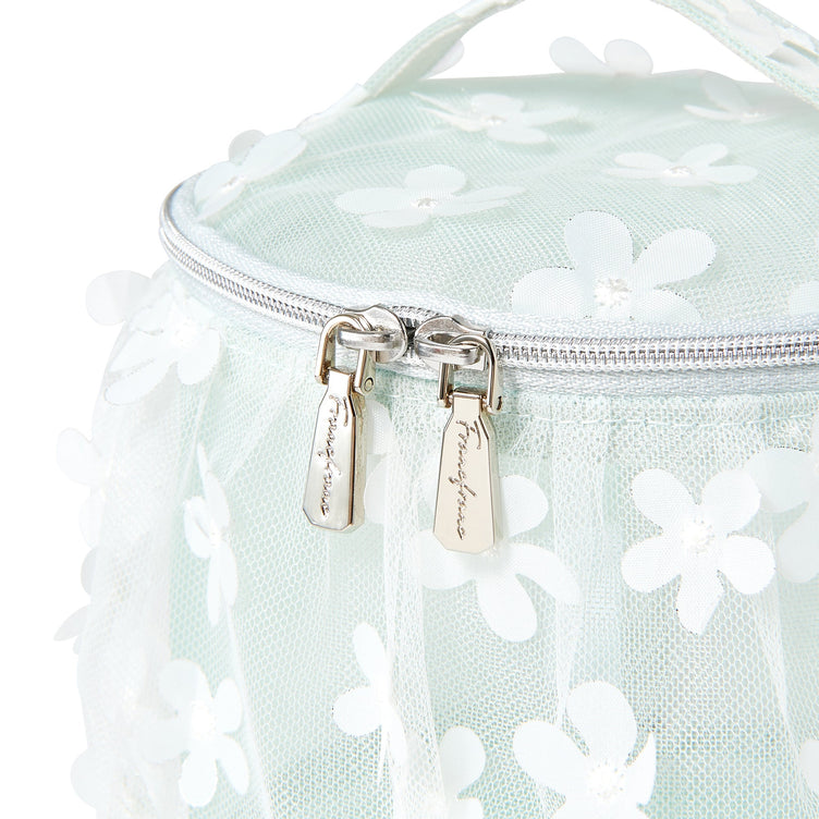 TULLE VANITY POUCH SMALL MINT