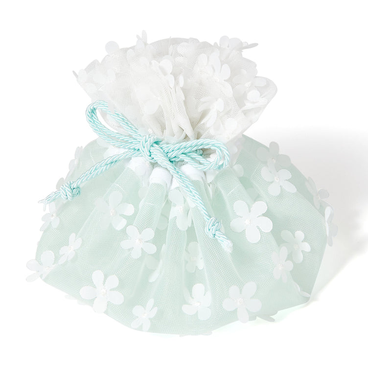 TULLE DRAWSTRING POUCH MINT