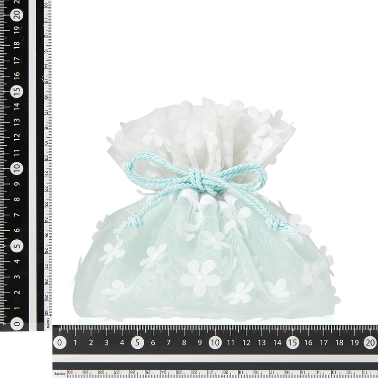 TULLE DRAWSTRING POUCH MINT