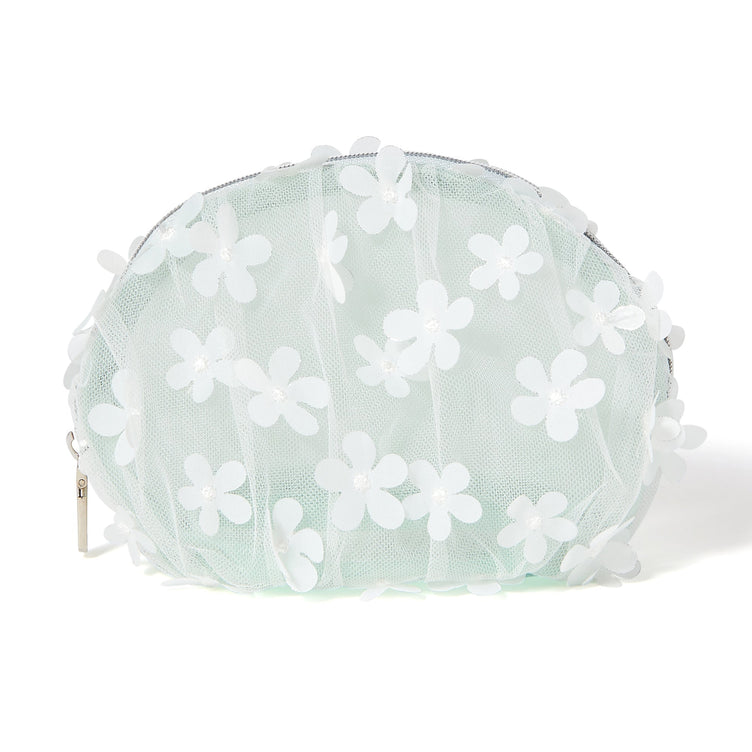 TULLE ROUND POUCH MINT