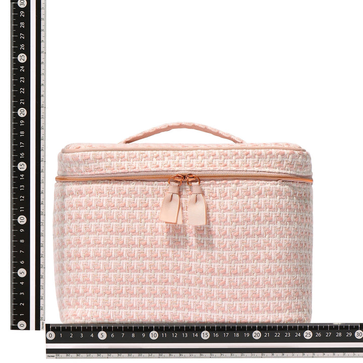 Tweed Vanity Pouch Large Pink – Francfranc Hong Kong