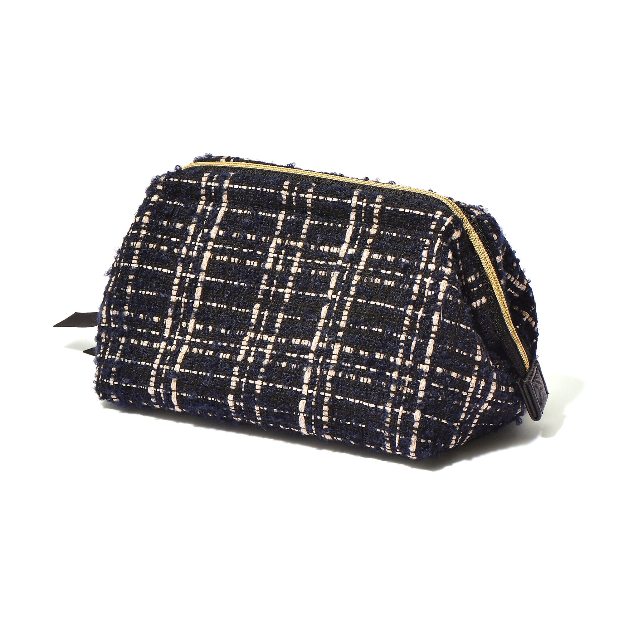 TWEED WIRE POUCH BLACK
