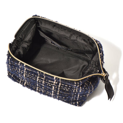 TWEED WIRE POUCH BLACK