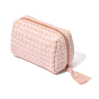 TWEED POUCH SMALL PINK