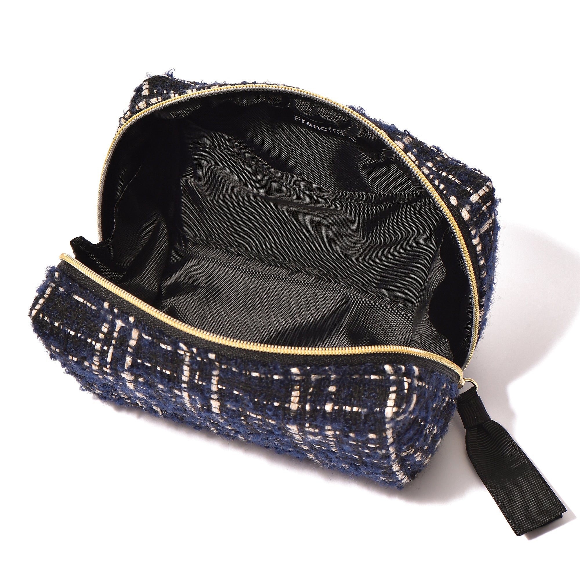 TWEED POUCH SMALL BLACK