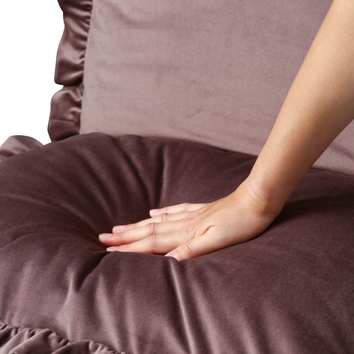 CALIN FLOOR CHAIR Brown (W570 × D545 ～ 920 × H150 ～ 490)