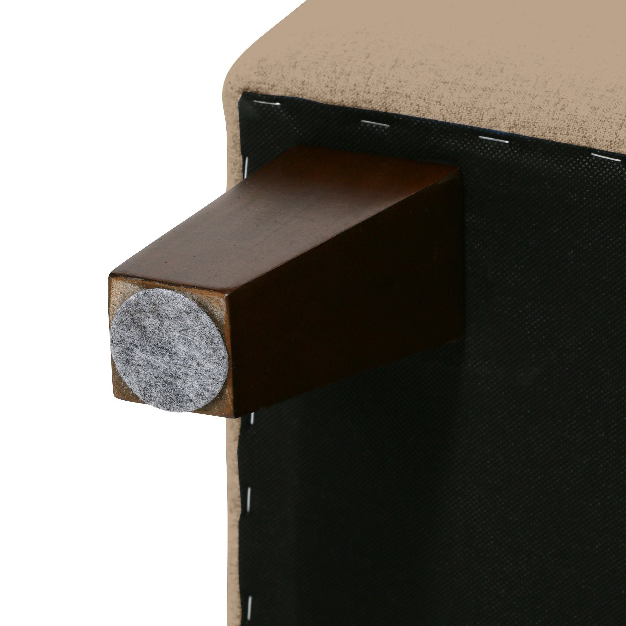 AGET OTTOMAN BEIGE (W560×D430×H425)