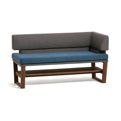 RASSEM Couch Left Dark Gray X Navy (W1350 × D595 × H730)
