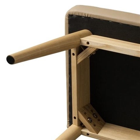 PIONI Sofa Beige x Natural (W1350 × D537 × H740)