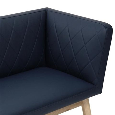 PIONI Sofa Navy x Natural (W1350 × D537 × H740)