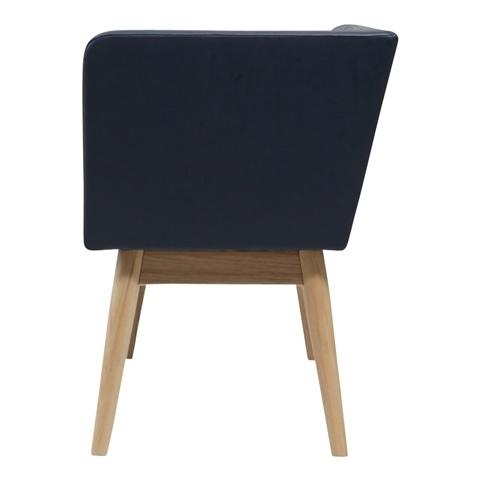 PIONI Couch L Navy x Natural (W1350× D537 × H740)