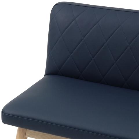 PIONI Couch L Navy x Natural (W1350× D537 × H740)