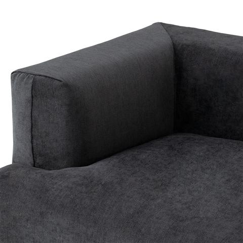 MEHNE Sofa Arm Right Black (W810 x D810 x H580)