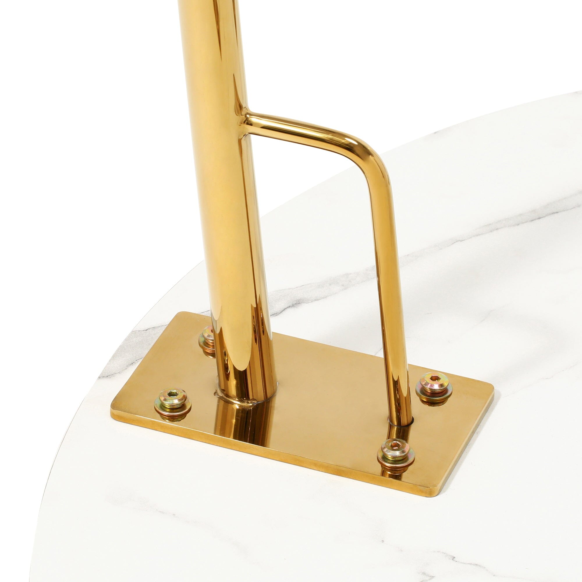 BELLE DINING TABLE ROUND MARBLE x GOLD (W800×D800×H730)