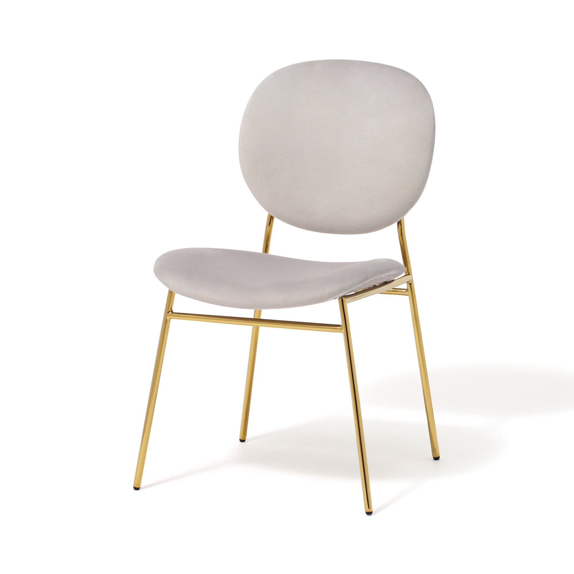 BELLE CHAIR GRAY x GOLD (W500×D560×H810)