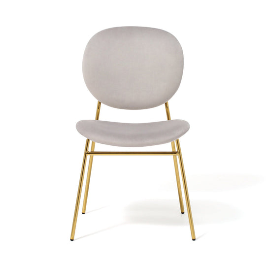 BELLE CHAIR GRAY x GOLD (W500×D560×H810)