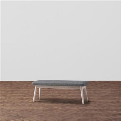 PIONI Bench Gray x White (W1150× D380 × H440)