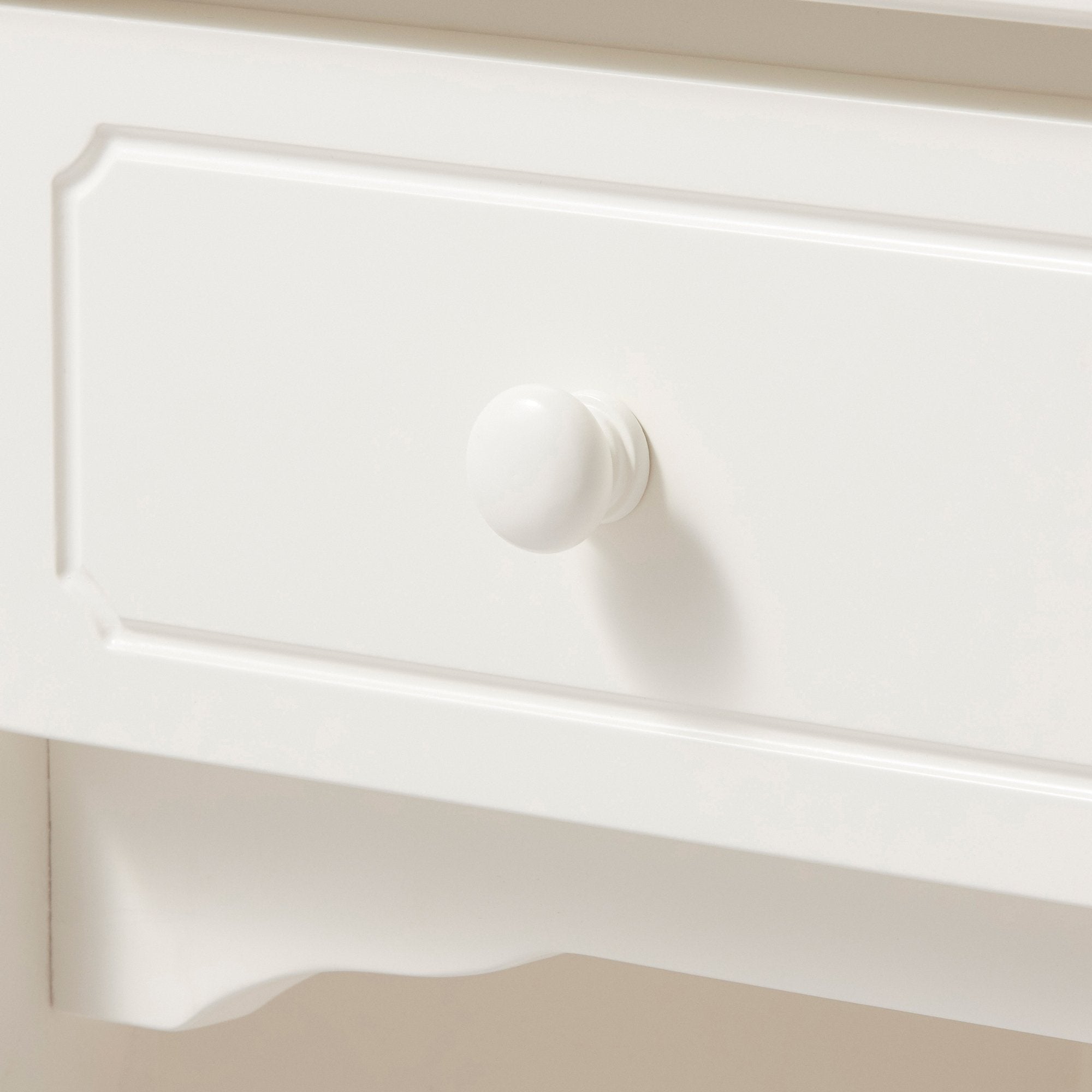 MIO DRESSER WHITE (W600～920×D385×H1350)