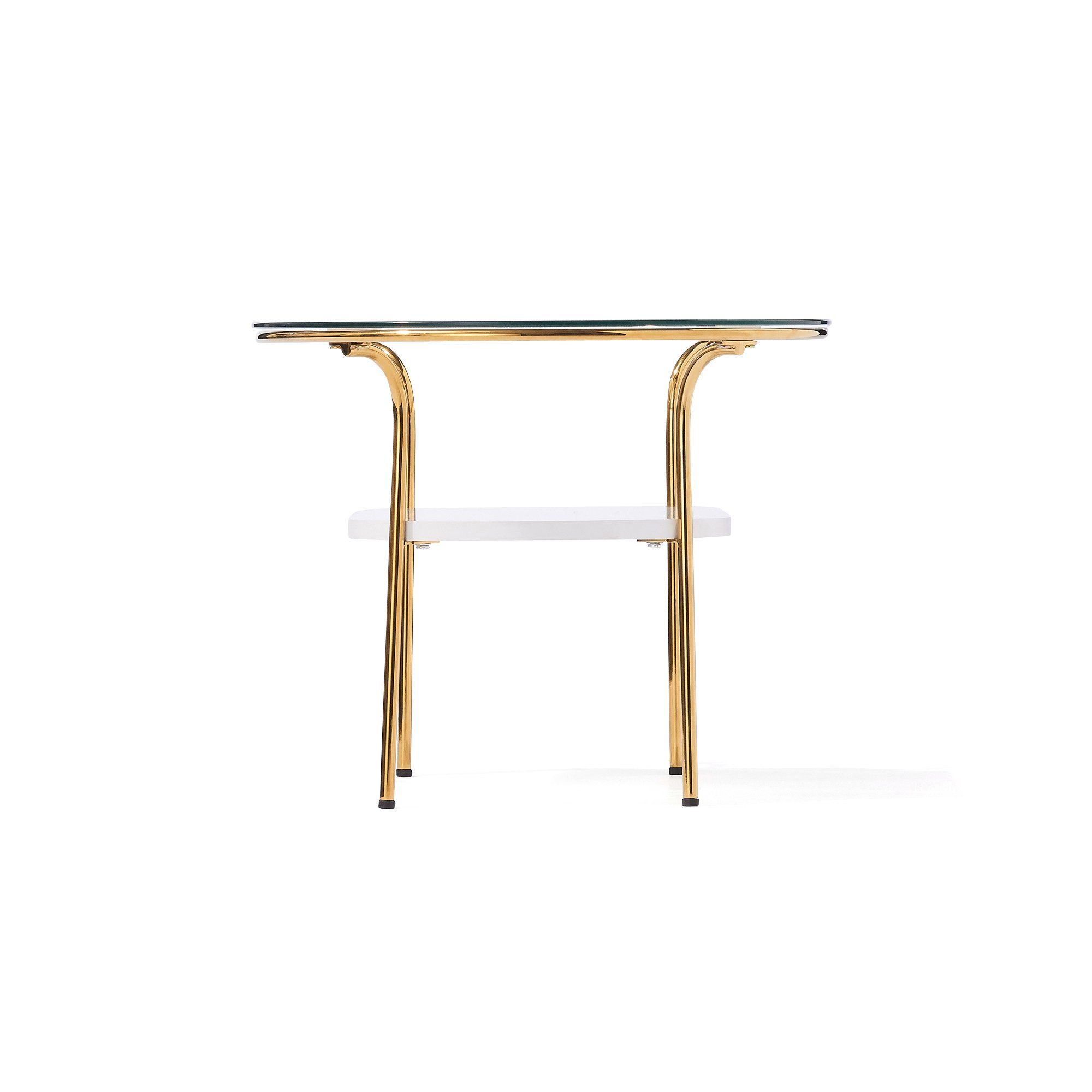 LEGATO COFFEETABLE Small Gold x Marble (W750 x D450 x H370)