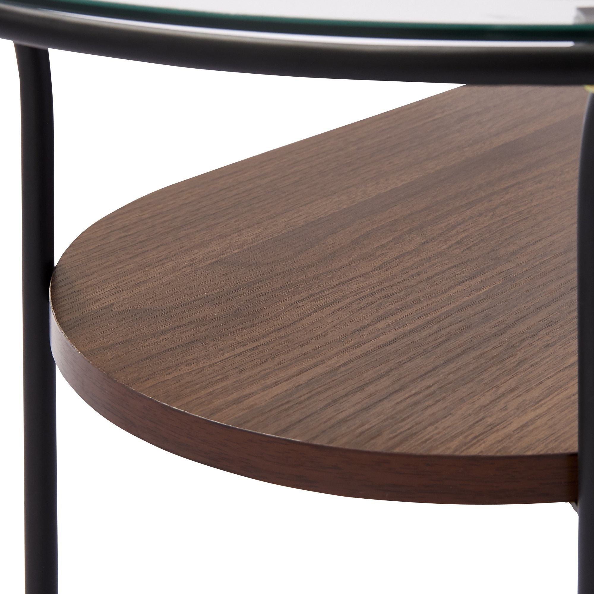 LEGATO COFFEE TABLE Small Black x Brown (W750 x D450 x H370)