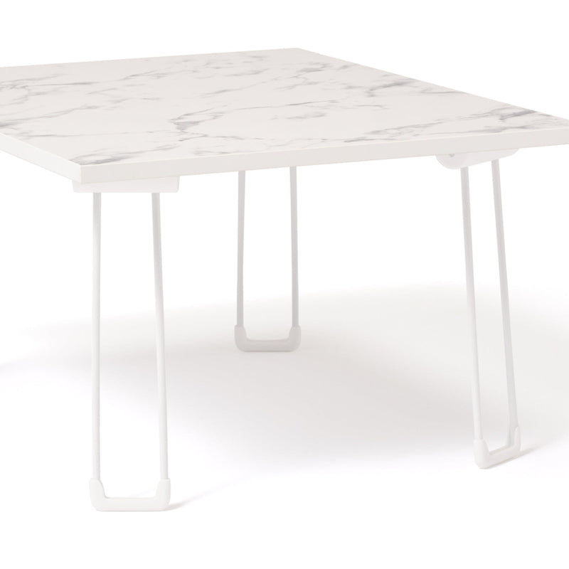 ART TABLE W600×D480×H310 MARBLE GRAY