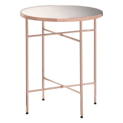 MATAN SIDE TABLE COPPER PINK (W425 × D425 × H510)