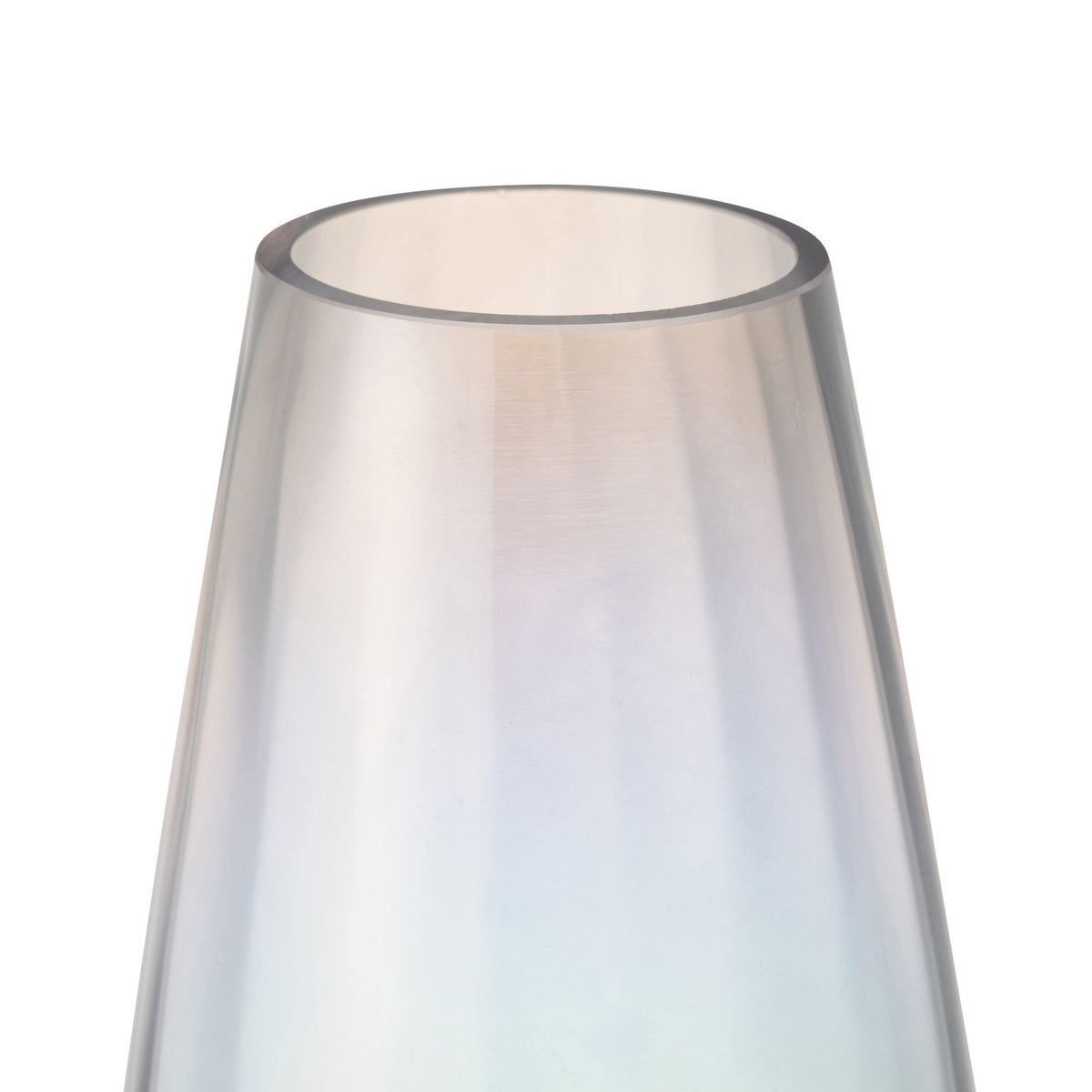 LUSTER FLOWER VASE SMALL CLEAR