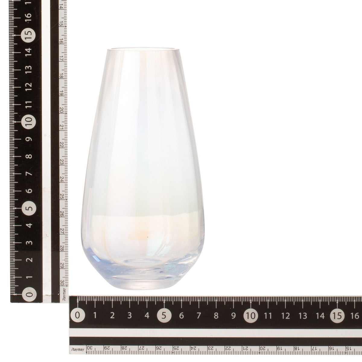 LUSTER FLOWER VASE SMALL CLEAR