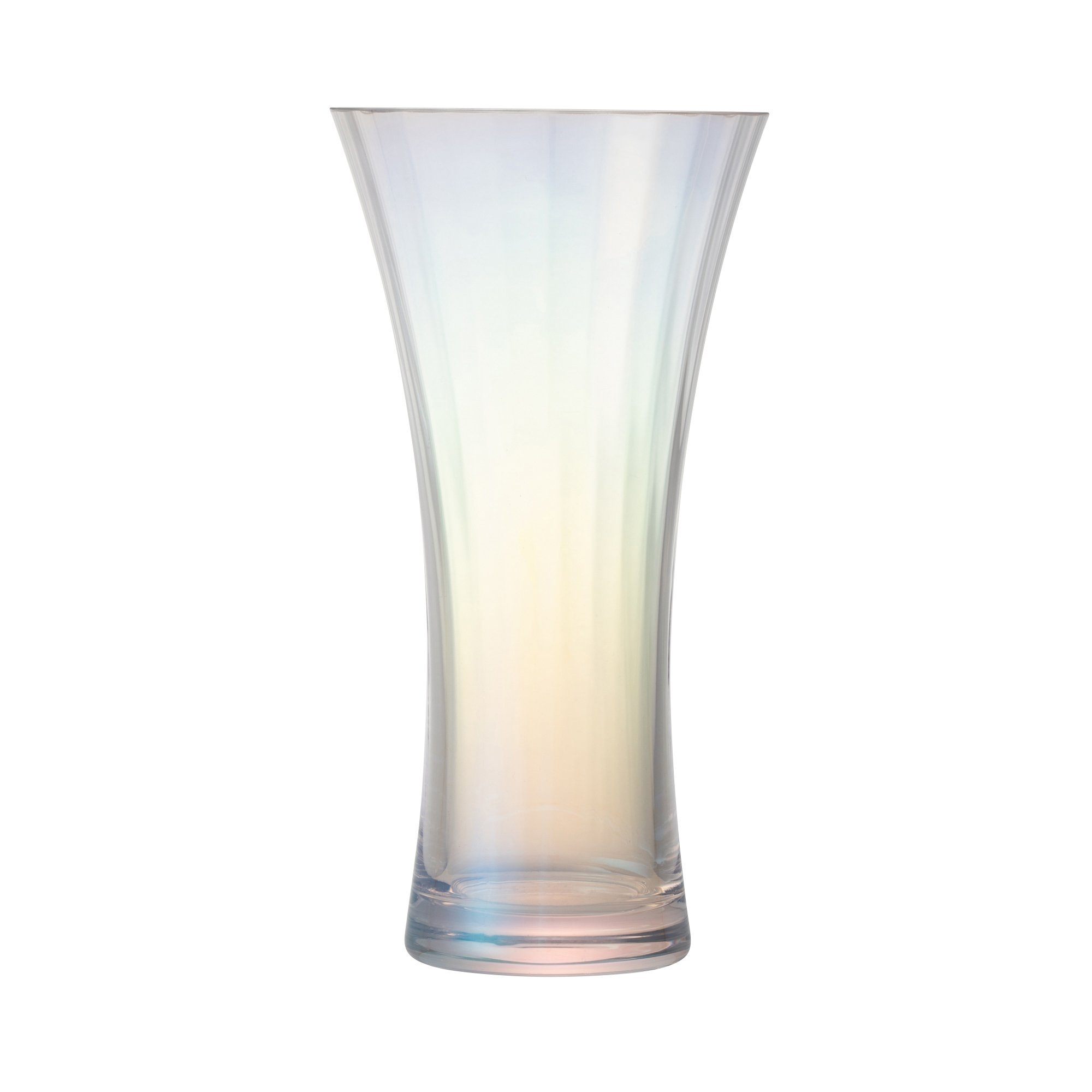 LUSTER FLOWER VASE MEDIUM CLEAR