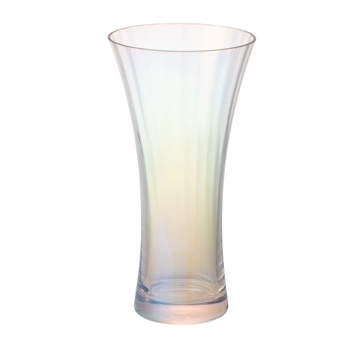 LUSTER FLOWER VASE MEDIUM CLEAR