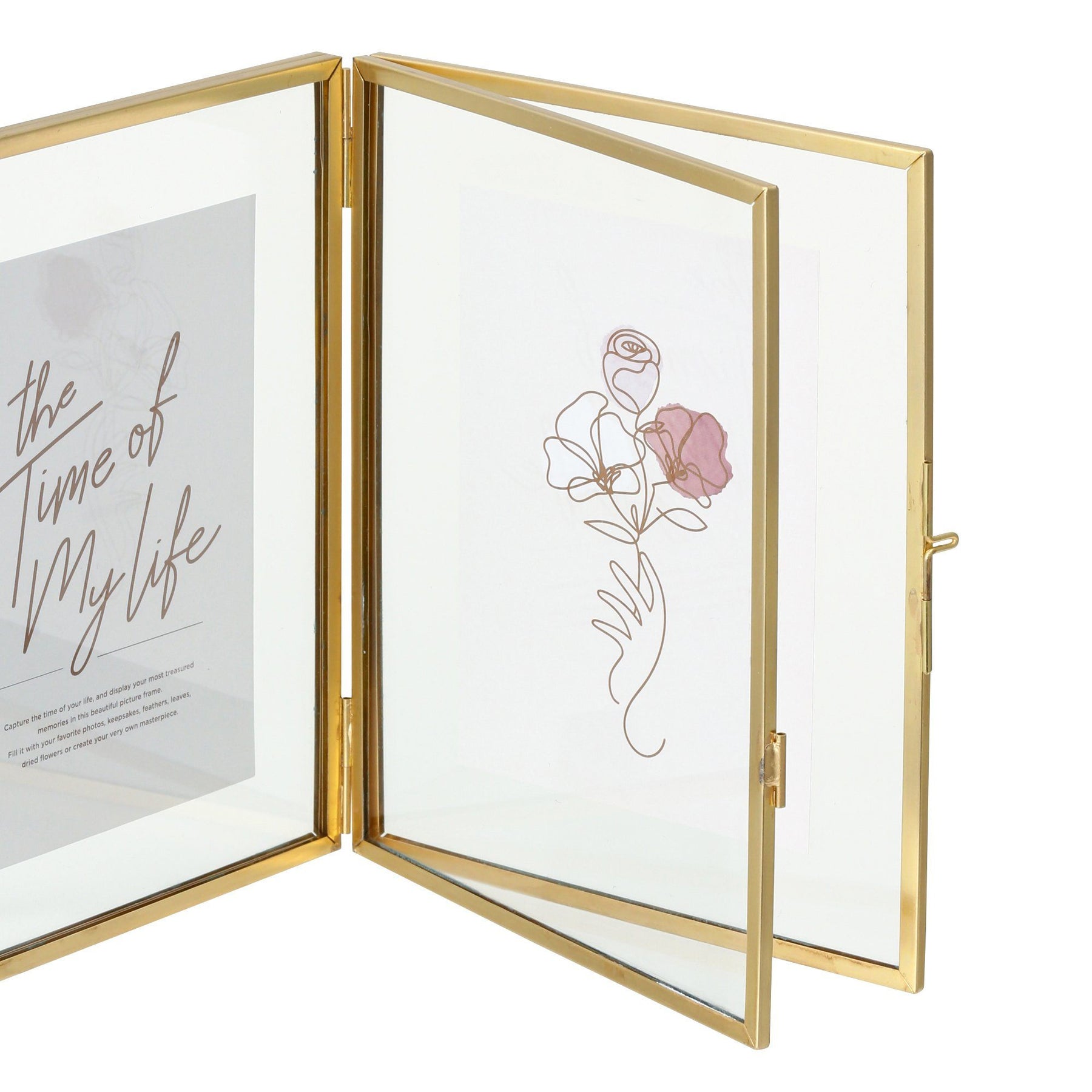 Metal Glass Frame 2Windows Gold – Francfranc Hong Kong