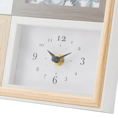 PHOTOFRAME With Clock White