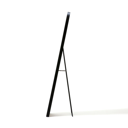 ALUMINUM FRAME STAND MIRROR  BLACK