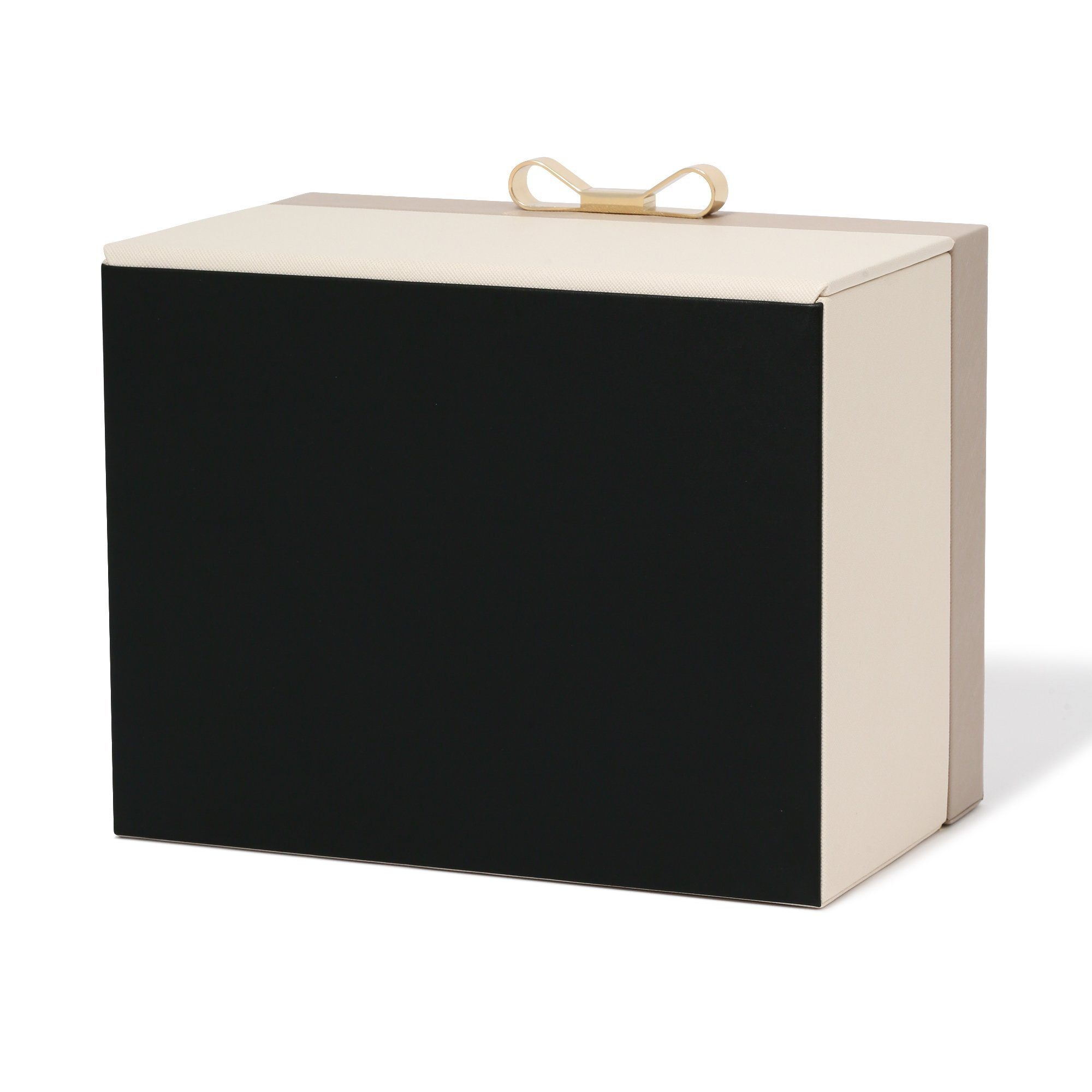 BICOLOR JEWELRY BOX LARGE BEIGE