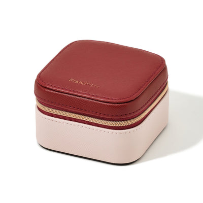 BICOLOR TRAVEL JEWELRY BOX SMALL PINK