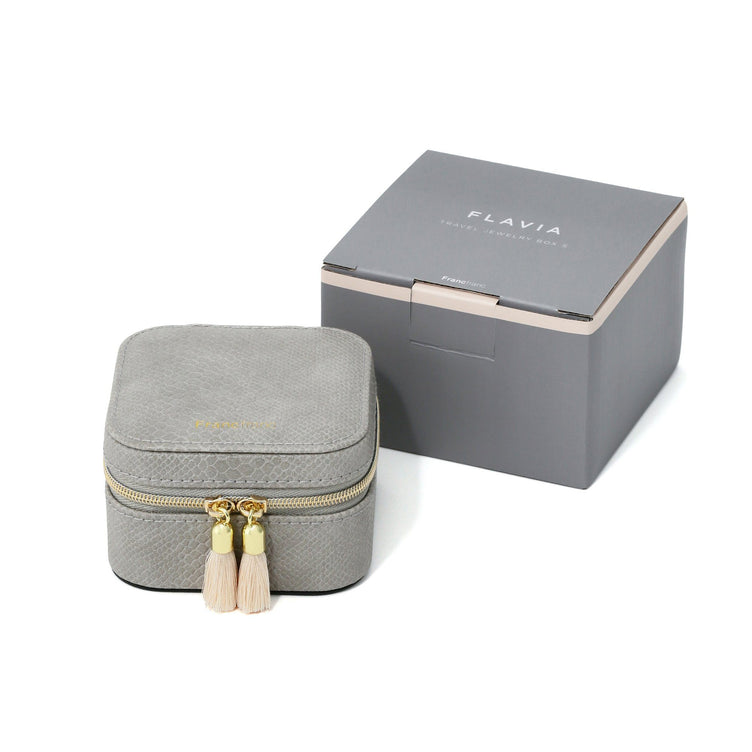FLAVIA TRAVEL JEWELRY BOX Gray