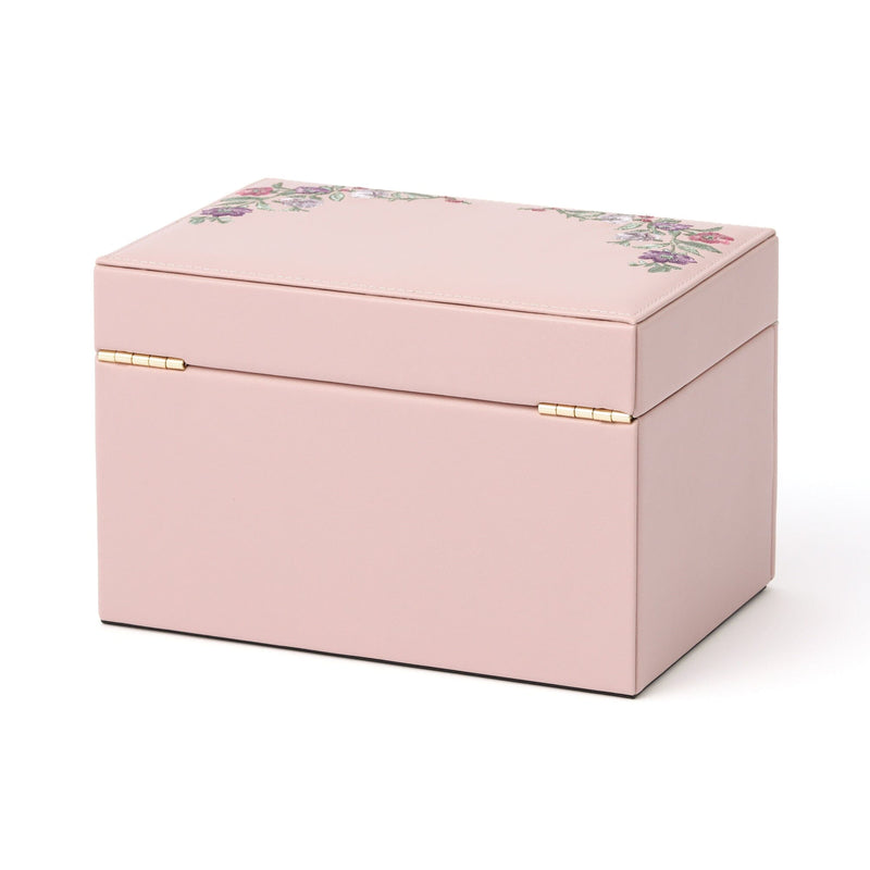 EMBROIDERY FLOWER 珠寶盒 小號 粉紅色