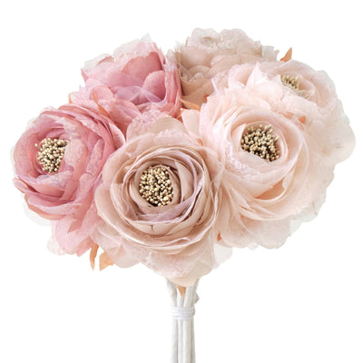 AIRY ROSE BOUQUET MEDIUM PINK