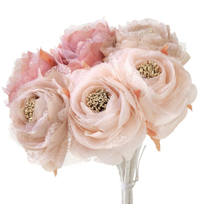 AIRY ROSE BOUQUET MEDIUM PINK