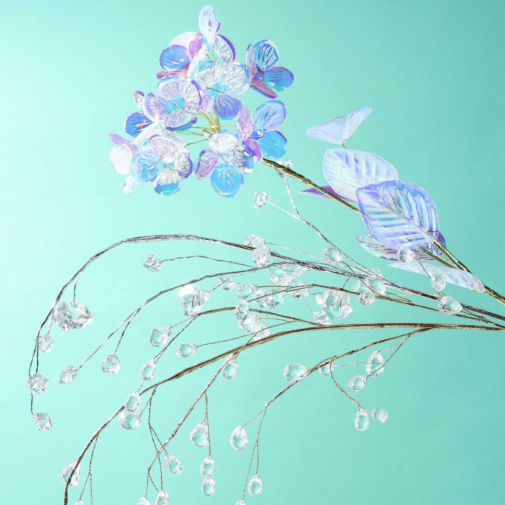 ART PLANT CRYSTAL LEAF GOLD