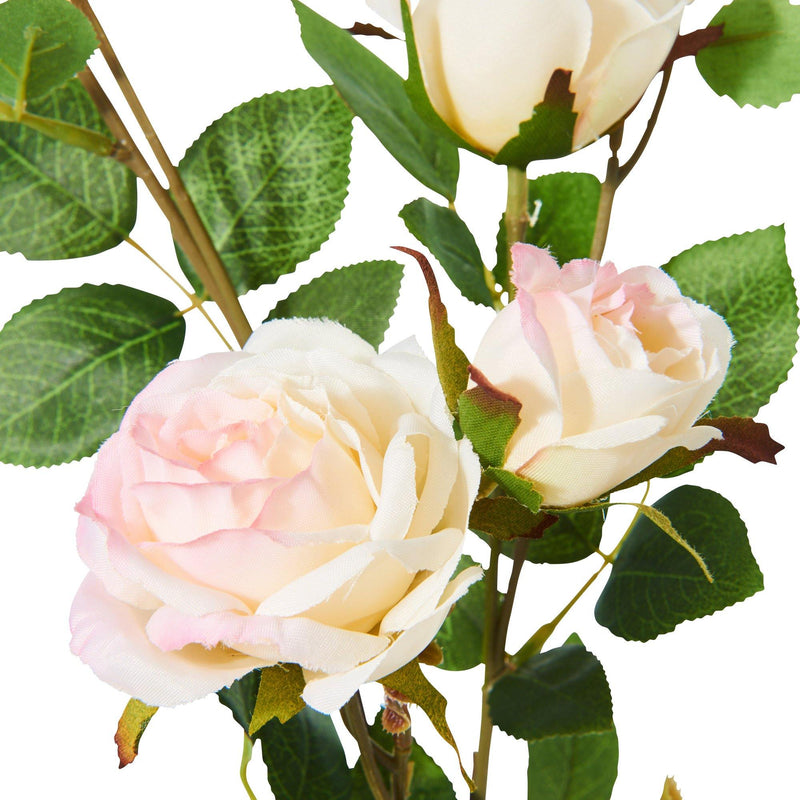 ART FLOWER ROSE 3 WHITE