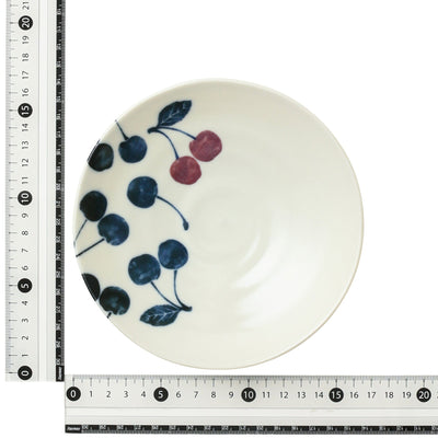 Keiryo Minoyaki Cherry Medium Plate M