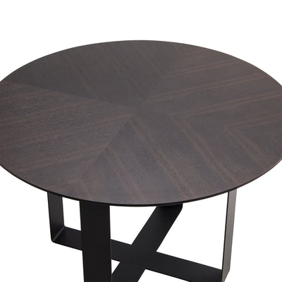 PROFONDO DINING TABLE Dark Brown (A) (W1200×D1200×H735)