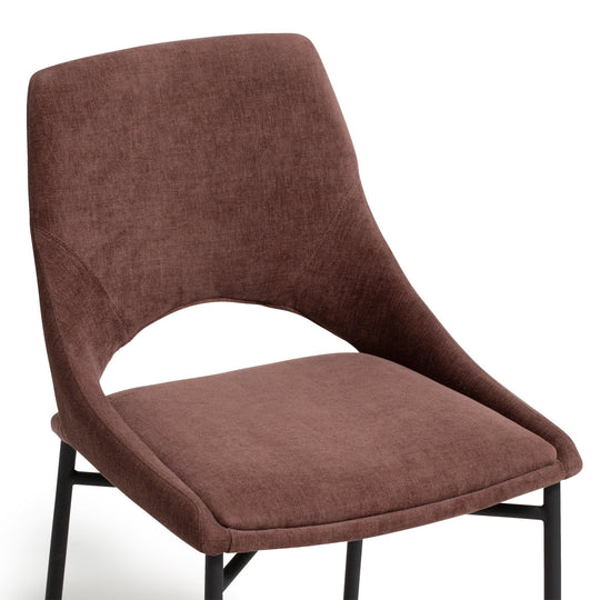ABILE CHAIR BROWN (W470 × D550 × H795 )